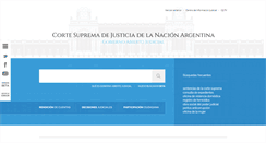 Desktop Screenshot of csjn.gov.ar